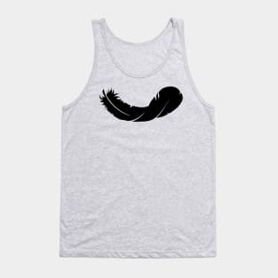 Black Feather Tank Top